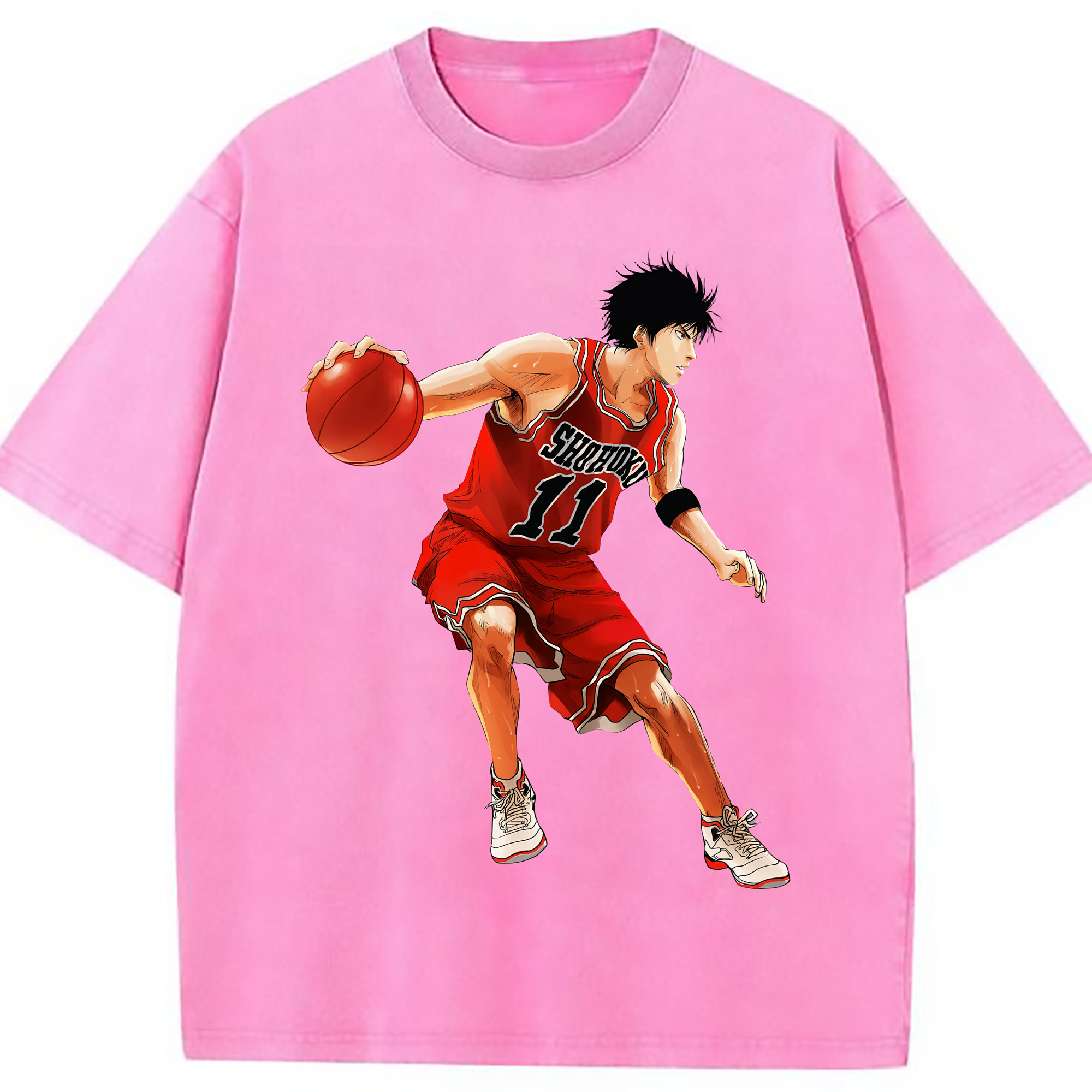 （画像用） SLAM DUNK／スラムダンク 綿100% ヴィンテージ風 半袖Tシャツ（フロントプリント）